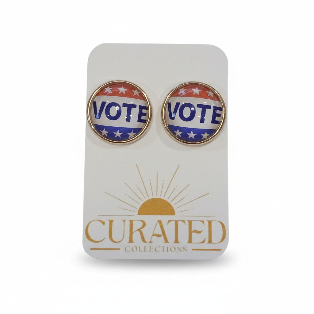 Stand Out. Speak Up. VOTE Earrings