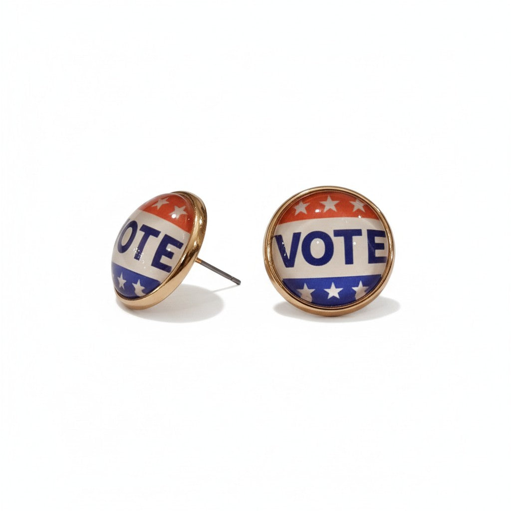 Stand Out. Speak Up. VOTE Earrings