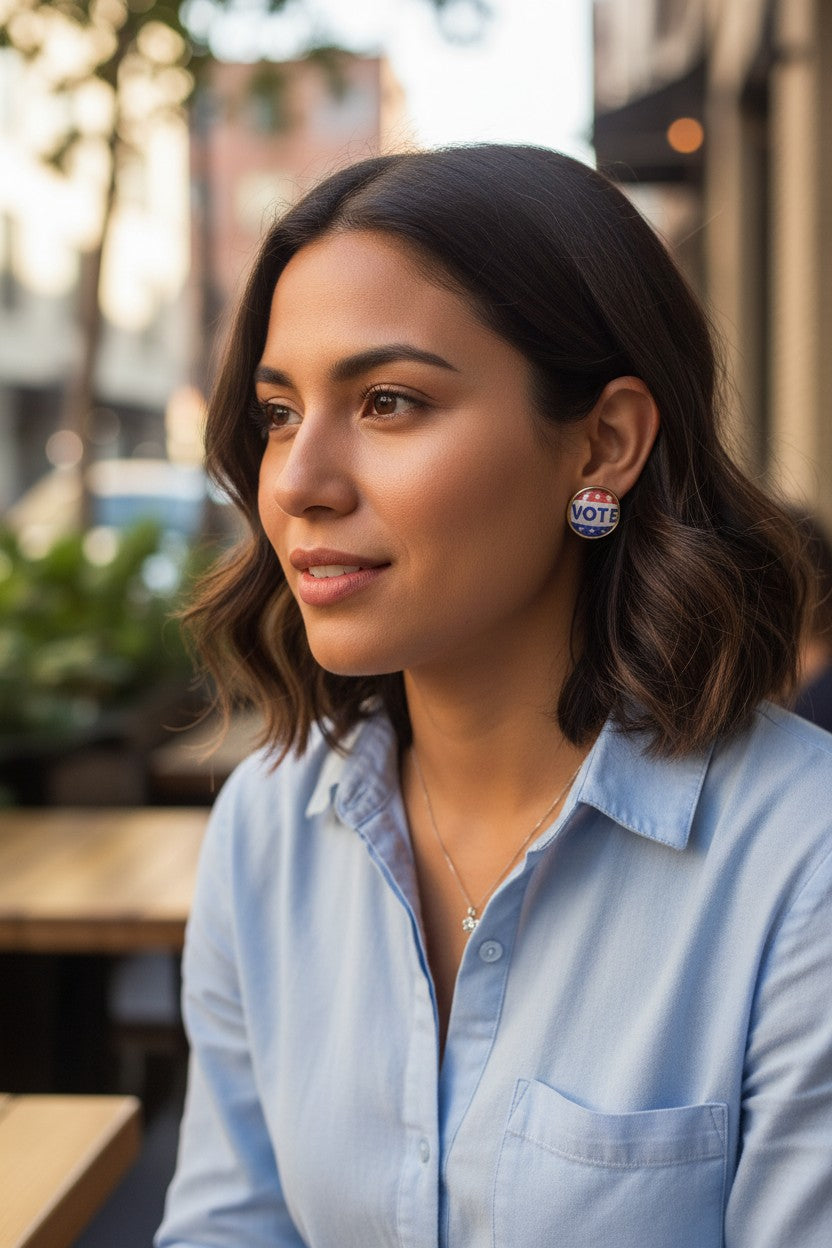 Stand Out. Speak Up. VOTE Earrings